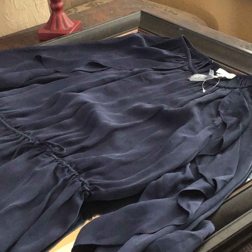 Joie silk ruffle blouse size small